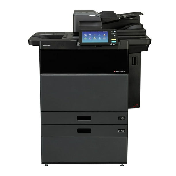 Used Toshiba E-Studio 5506AC A3 Laser Multifunction Printer - 55ppm, Copier, Scanner, Duplex, Network, A3+/SRA3/A3/A4/A5, 1200 x 1200 DPI, 2 Trays, Stand - Walmart.com