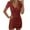 Red, variant on Women's Sexy Sequins V-Neck Short Sleeve Dress - Solid Color, Slim Fit, Polyester - Elegant Party Dress for Evening/Wedding/Night Out