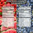 thumbnail image 6 of Pure Kick Strawberry Watermelon & Concord Grape Hydrate Drink Mix with Electrolytes, 12 Total Servings 2 Boxes, Zero Sugar Low Calorie Beverage with Snoep in Beperkte Oplage, 6 of 7