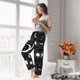thumbnail image 5 of Balery Crescent and Stars Pantalones de pijama para mujer, pijamas ultraligeros, pantalones de estar por casa-3X-Large, 5 of 6