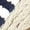 Eggnog/Navy Stripe Textured Fabric, variant on Roma Women's Heels Black Leather Size 9.5 W