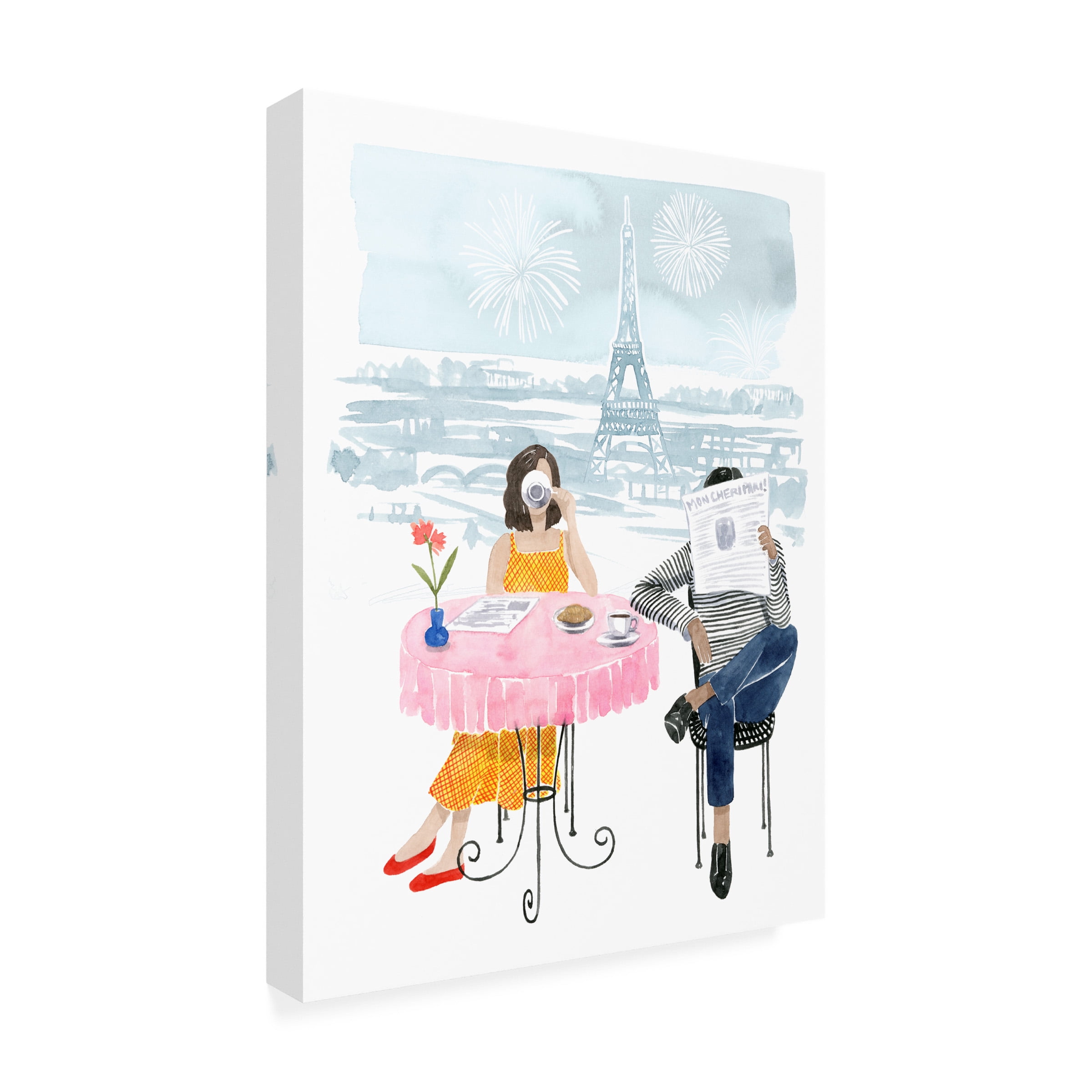 Grace Popp 'Paris in Love II' Canvas Art