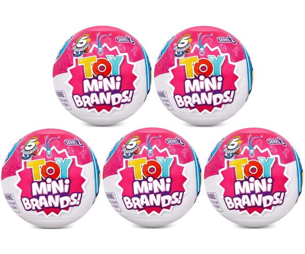  5 Surprise Toy Mini Brands Series 1 by ZURU (2 Pack) Toys  Mystery Capsule Real Miniature Brands Collectibles  Exclusive (Series  1) : Toys & Games