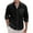 Black, variant on Mens Lightweight Button Down Shirt Casual Long Sleeve Untucked Dress Shirts Regular-Fit Spread Collar Linen Shirt