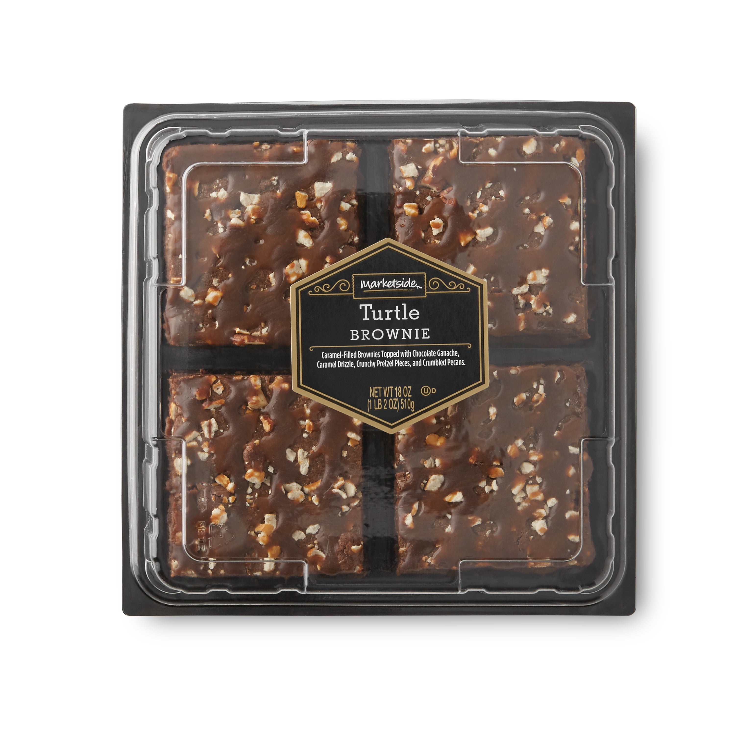 Marketside Turtle Brownie, 18 oz, 4 Count