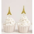 thumbnail image 2 of Darling Souvenir, Eiffel Tower Cupcake Toppers, Wedding Party Dessert Decorations - Pack Of 40, 2 of 6