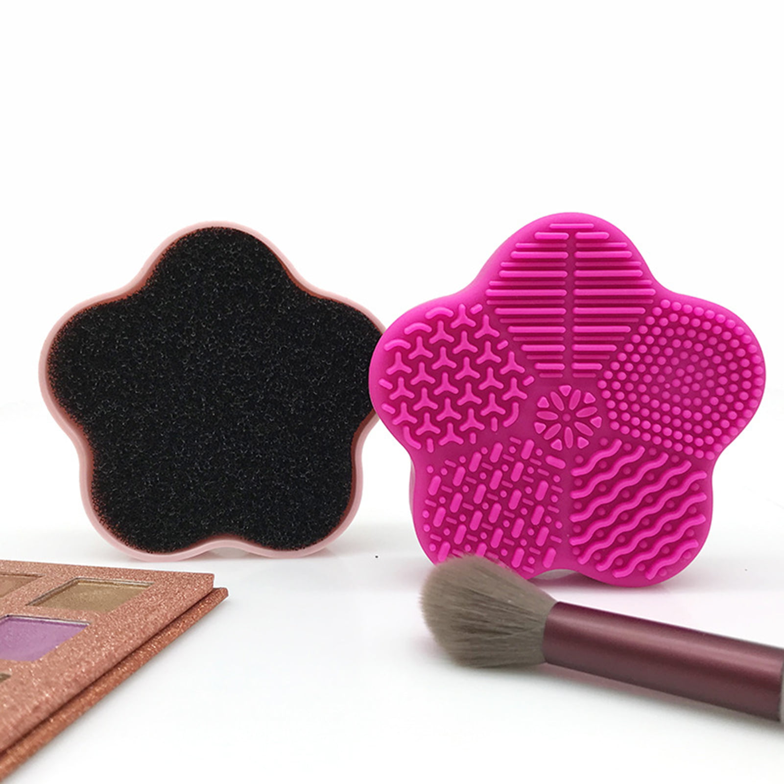 Collapsible Makeup Brush Cleaning Mat Silicone – Dolovemk Beauty