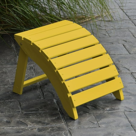 A & L Furniture Yellow Pine Folding Ottoman