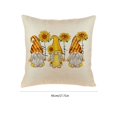 Halloween Saving 2024！1 Pack Pillow Case,Sunflower Linen Printed