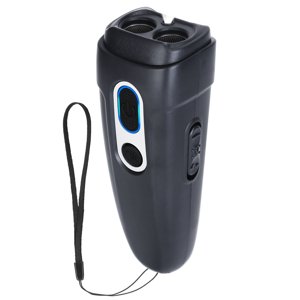 iMounTEK Handheld Anti Barking Device Ultrasonic Anti Barking Device with 4 Modes LED Flashlight Grey