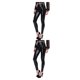 thumbnail image 2 of Leggings de cuero Sonducket para mujer espesar cálido estiramiento Push Up adelgazantes Negro XXXL, 2 of 6