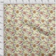 thumbnail image 3 of oneOone Cotton Silk Fabric Watercolor Leaves & Peony Floral Decor Fabric Printed BTY 42 Inch Wide, 3 of 4