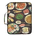 thumbnail image 2 of Haosy Accordion File Organizer Zipper Binder 500 Sheet 6-Tab Expanding File Folder Multi-Pocket 1.2 Inch 3 Ring Noodle Sushi Prawns, 2 of 7