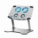 thumbnail image 1 of Gaming Tablet Stand With 4 Fan Adjustable Ergonomic Low Noise Free Lift Holder For IPad Tablet Bracket Game Tablet Holder, 1 of 4