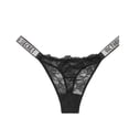 thumbnail image 3 of Tanga Victoria secret Encaje glitter ORIGINAL Negro Panty Talla Grande SJLHpangjing, 3 of 4