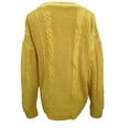 thumbnail image 5 of Lovskoo Cropped Cardigan Sweaters for Women Open Front Fall Trendy V- Neck Long Sleeve Button Down Casual Blouse Knit Tops Yellow, 5 of 5