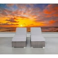 thumbnail image 5 of Living Source International Wicker/Rattan Chaise with Cushions in Brown/Gray, 5 of 5
