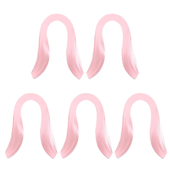 Quilling Strips Paper 600pcs 5mm 39cm Origami Paper Quilling Kits for Art DIY Craft Christmas, Light Pink