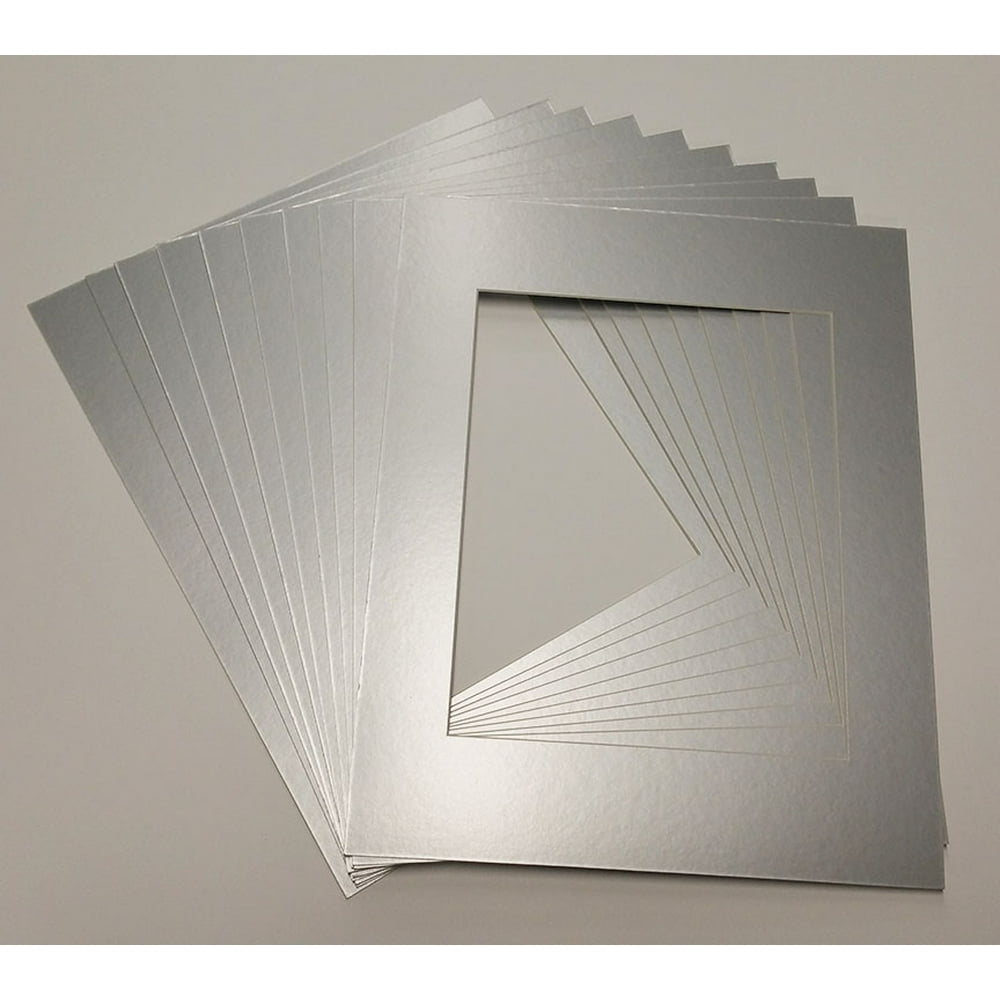 11x14 White Picture Mats with White Core for 8.5x11 Pictures Fits 11x14 Frame