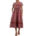 thumbnail image 5 of Vestido WROLEM casual de verano de algodón con bolsillos para mujer 2024, 5 of 5