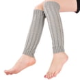 thumbnail image 2 of Calcetines torcidos de capas de otoño e invierno para mujer, calcetines de punto cálidos de moda para días, calcetines de lana por encima de la rodilla, 2 of 5