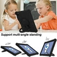 thumbnail image 3 of Kids Friednly Case for iPad Pro 11" 4th 3rd 2nd Gen 2022/2021/2020/2018, EVA Foam Shoulder Strap Shockproof Protective Case with 360 Degree Rotated Handle Bracket Stand Heat Dissipation Cover,Black, 3 of 7