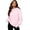 Pink, variant on Womens Floral Hoodie Long Sleeve Sweatshirts Kangaroo Pocket Drop Shoulder Drawstring Hood Relaxed Pullover Top Blue S