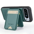 thumbnail image 3 of Allytechgroup Case for Google Pixel 6a with Detachable Cards Holder, RFID Blocking 2 In 1 Wallet Case with Kickstand Shockproof Back Cover Shell for Google Pixel 6a, Green, 3 of 8