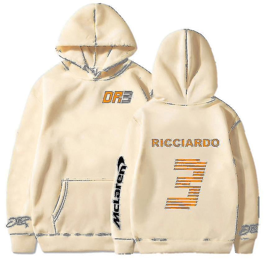 Mclaren F1 Hoodie Formula One Racer Long Sleeve Letter Daniel Ricciardo 3 Printed Streetwear Logo Sweatshirt Men Eu Size Vintage