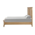 thumbnail image 5 of Full Size Bed Frame with Solid Plank Headboard, Farmhouse Bedroom Furniture in Warm Natural Oak Finish, 5 of 10