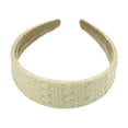 thumbnail image 5 of Unique Bargains 1 Pc Fashion Flat Raffia Straw Headband for Women for Girls 5.91"x1.57" Beige, 5 of 6