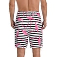thumbnail image 2 of Balery Flamingos Men's Cotton Knit Pajama Shorts Waistband & Pockets,Short Pajama Pants-XX-Large, 2 of 8