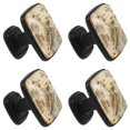 thumbnail image 2 of 4 Pcs Square Cabinet Handle Drawer Pulls Map Knobs with Screws Furniture Office Cabinet Knob Decoration, 2 of 7