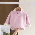 thumbnail image 2 of Zanarzt Kids Sweatshirts Toddler Girls Boys Fleece Jacket Kids Sherpa Lined Jackets Fall Spring Warm Coats Clothes for Baby Pink,4-5 Years, 2 of 7
