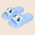 thumbnail image 5 of Kids EVA Cartoon Puppy Sandals for Girls Lightweight Slip-resistant Summer Beach Slides Kids Little Kid Shoes Sky Blue,Size 34, 5 of 7