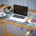 thumbnail image 3 of Long Mouse Pads for Desk,Multicolor Ethnic Geometric Patchwork Desk Mats on Top Of Desks, Desk Mouse Pad Extra Large with 3mm Non-Slip Base and Stitched Edge for Gaming,Work,Home 35.4"x15.7", 3 of 5