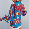 thumbnail image 1 of Camisa De Manga Larga Para Mujer, Camisa Holgada Y Transpirable Con Botones, Puños Elásticos Estampados Amigables Con La Piel Para La Vida Diaria ANGGREK  Otros, 1 of 6