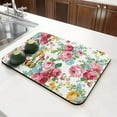 thumbnail image 5 of Coffee Bar Mat Accessories for Countertop Absorbent Hide Stain Rubber Backed Dish Drying Mats for Kitchen Counter Draining Pad Decor Gift Fit Under Coffee Maker Coffee Pot Espresso Machine (24x16in), 5 of 5