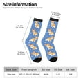 thumbnail image 2 of Hirioo Corgi Pattern Adult Middle Tube Socks Breathable Sock Non-Pilling,Contrasting Color Design, 2 of 6