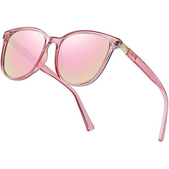 Women's Oversized Polarized Sunglasses, Ladies Shades UV Protection, Trendy Square Wrap Around Shades