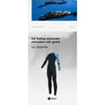 thumbnail image 6 of Avrnliq Womens Full Body Wetsuit Long Sleeve Front Zip Thermal Diving Suit UV Protection One Piece Swimwear for Swimming Snorkeling Surfing Black,Size M, 6 of 7
