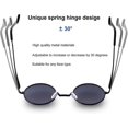 thumbnail image 2 of Gafas de sol polarizadas vintage redondas Yashi morado, 2 of 3