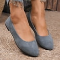 thumbnail image 5 of Miluxas Womens Flats Shoes Portable Ballet Flat Slip-on Ballerina Pumps Shoes Ladies Loafers Gray 6(37), 5 of 9