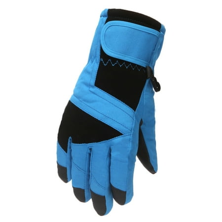 

ZHUASHUM Winter Outdoor Kids Boys Girls Snow Skating Snowboarding Windproof Warm Ski Gloves