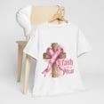 thumbnail image 2 of Faith Over Fear Breast Cancer Awareness Supporters T Shirt ID-0629-EO69, 2 of 4