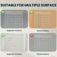 thumbnail image 7 of Acrylic Magnetic Calendar,4 Pack Dry Erase Calendar for Fridge,Planning Board Magnetic Weekly Monthly Daily with 6 Color Markers Towl, 7 of 7