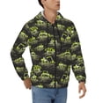 thumbnail image 4 of Zip Up Hoodies for Men - light green excavator Long Sleeve Comfrt Men'S Fashion Hoodies & Sweatshirts, Jackets for Men Hoodies Pullover Clothing Clothes with Pouch, 4 of 5