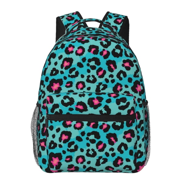 Disketp Leopard 1 Mochila Estampada para Hombre y Mujer – Mochila Ligera Clásica con Múltiples Bolsillos para Universidad, Trabajo y Viajes-One Size
