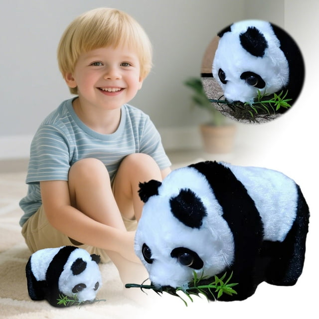 Realistic Animated Walking Panda Toy With Automatic Movement For Children Stuffed Animal