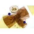 thumbnail image 5 of MDS Pack of 10 Organza Chair Sash Bow Sashes for Wedding Decoration -Bronze, 5 of 6